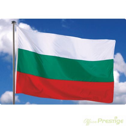Българско знаме с дървена дръжка