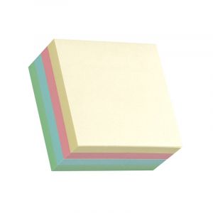 Лепящо кубче, 76 х 76 мм, 4 пастелни цвята