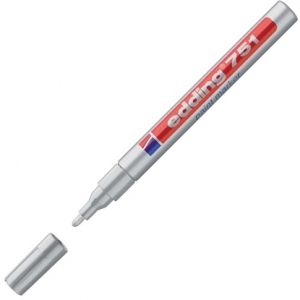 Перманентен маркер Edding 751, 1-2 мм, СРЕБРО