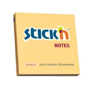Stick'n Самозалепващи листчета, 76x76 mm, 100 листа, пастелни цветове