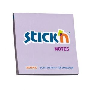 Stick'n Самозалепващи листчета, 76x76 mm, 100 листа, пастелни цветове