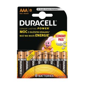 Duracell Алкална батерия, AAA, LR6, 1.5 V, 8 броя