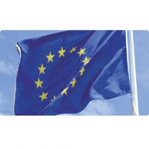 Знаме на ЕС и НАТО с двойна хуругва