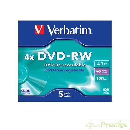 Verbatim DVD-RW, презаписваем, 4.7 GB, 4x