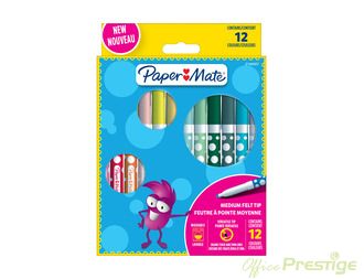 Флумастери Papermate Kids Colouring, 12 цвята