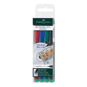 Тънкописец Faber-Castell 1523, OHP S, 4 цвята