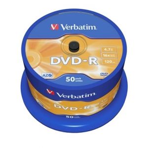 Verbatim DVD-R, 4.7 GB, 16x, AZO покритие