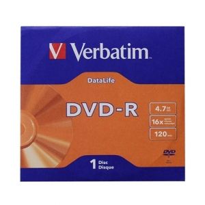 Verbatim DVD-R, 4.7 GB, 16x, AZO покритие