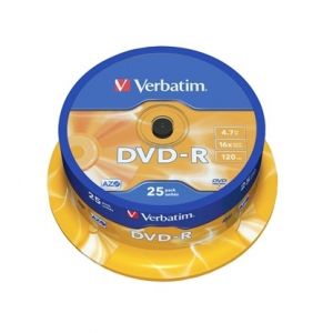 Verbatim DVD-R, 4.7 GB, 16x, AZO покритие