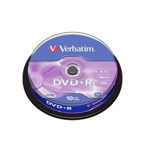 Verbatim DVD+R, 4.7 GB, 16x, AZO покритие