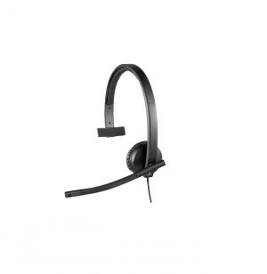 Слушалки, Logitech USB Headset H570e Mono, In-line Controls, Echo Cancellation, Noise-cancelling, USB