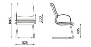 Посетителски стол Artus Steel CF/LB