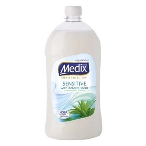 Течен сапун Medix Cream Collection Sensitive, 800 ml, бял