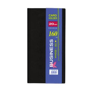 Визитник 160 визитки Business Черен