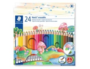 Цветни моливи Staedtler NC 144 50 с гума, 24 цвята