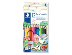 Цветни моливи Staedtler NC 144 50 с гума, 12 цвята