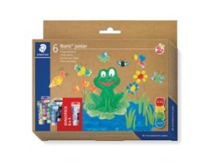 Боя Noris Junior finger paint, 6 цвята x 75ml